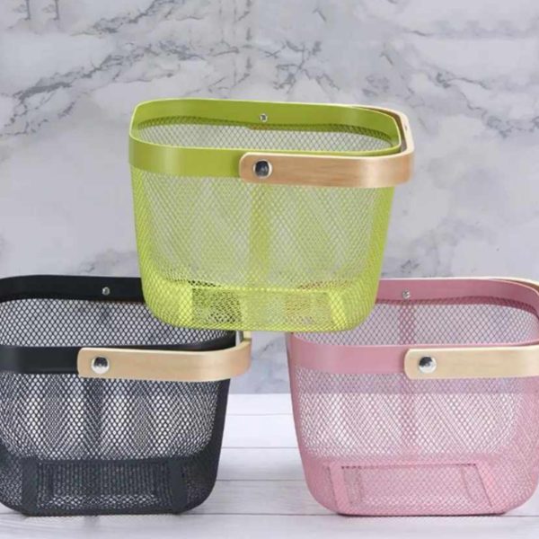 Pastel Storage Baskets with Handles