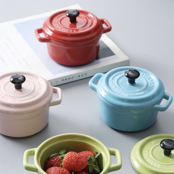 Mini Enamel Casserole Pots