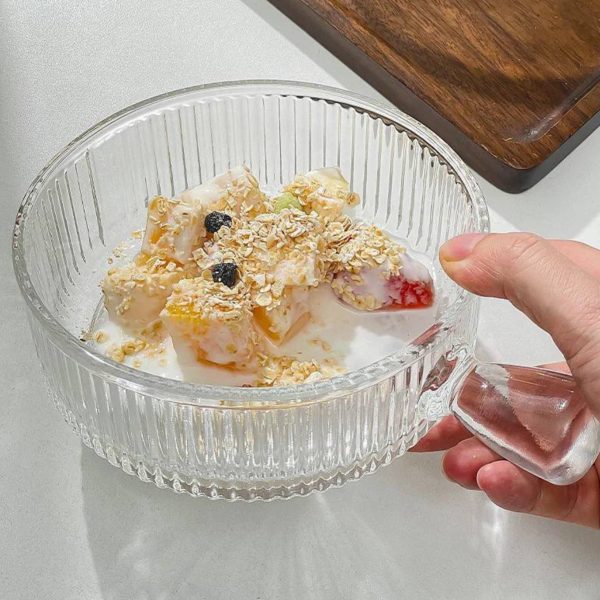 Ribbed Glass Bowls