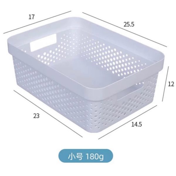 Plastic Storage Baskets (3 sizes)