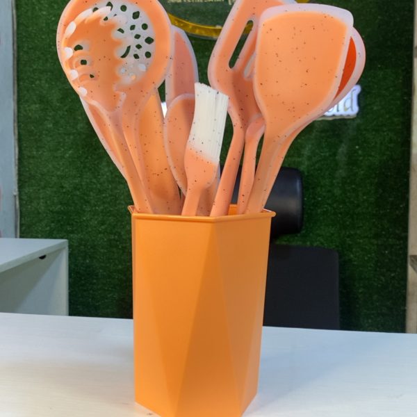 Silicone Kitchen Utensil Set with Holder